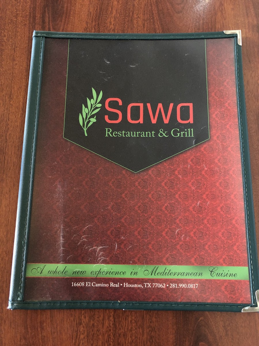 Sawa Restaurant and Grill gluten-free menu