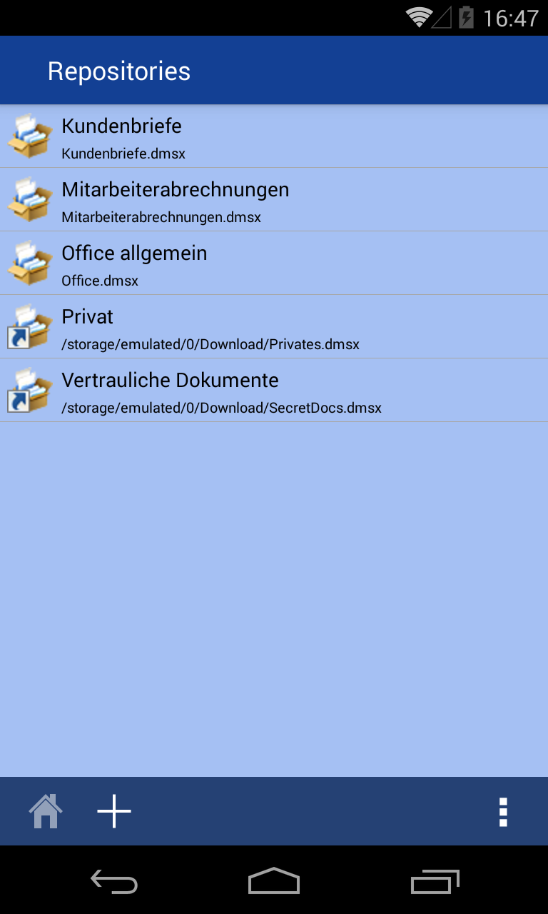 Android application CompuDMS Mobile - Dokumentenverwaltung To Go screenshort