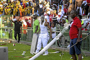Orlando Pirates supporters go on the rampage during the Premier Soccer League match against Mamelodi Sundowns at Loftus Versfeld on February 11, when the Soweto giants suffered a humiliating 6-0 defeat. Today the teams meet again for the return clash, this time at Orlando Stadium in Soweto.