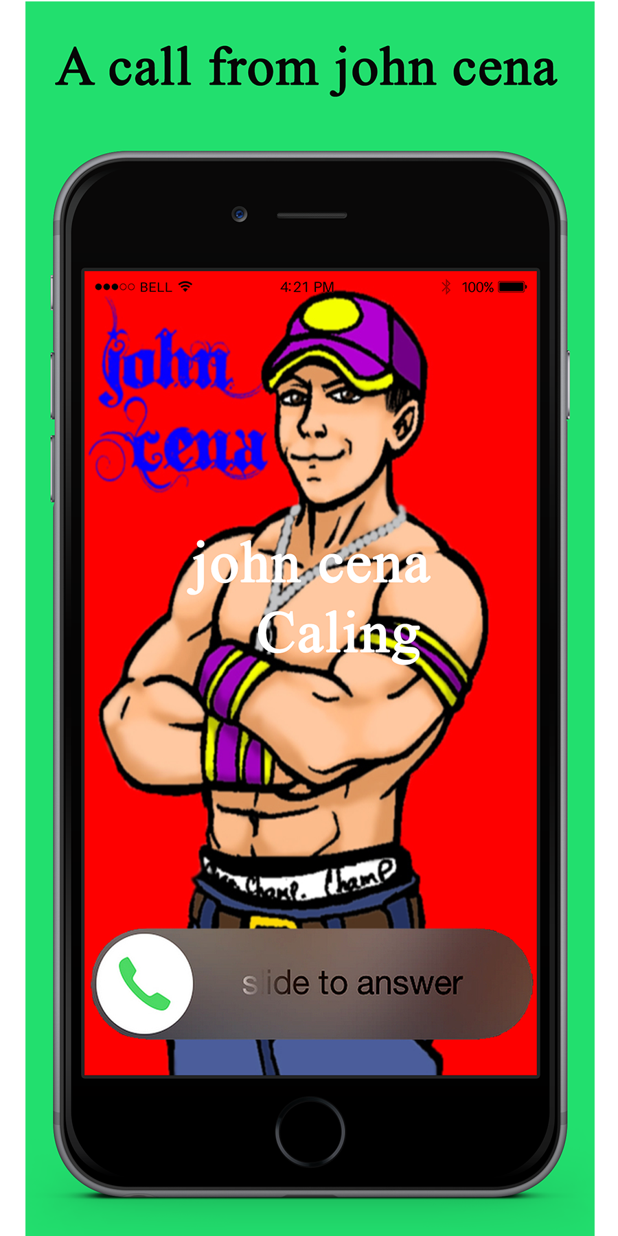 Android application John Cena Prank Call screenshort