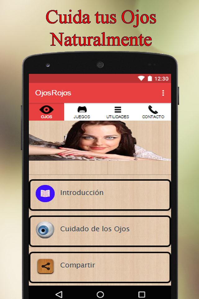 Android application Corregir Ojos Rojos screenshort