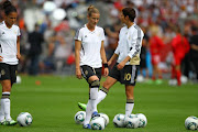 Germany during the 2011 FIFA Women's World Cup match between Germany and Canada at Olympiastadion on June 26, 2011 in Berlin, Germany