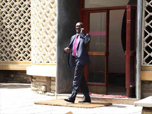 Kenya Airways CEO Mbuvi Ngunze at Parliament Buildings after appearing before the Senate committee inquiring into the affairs of the airline on July 20 last year /HEZRON NJOROGE