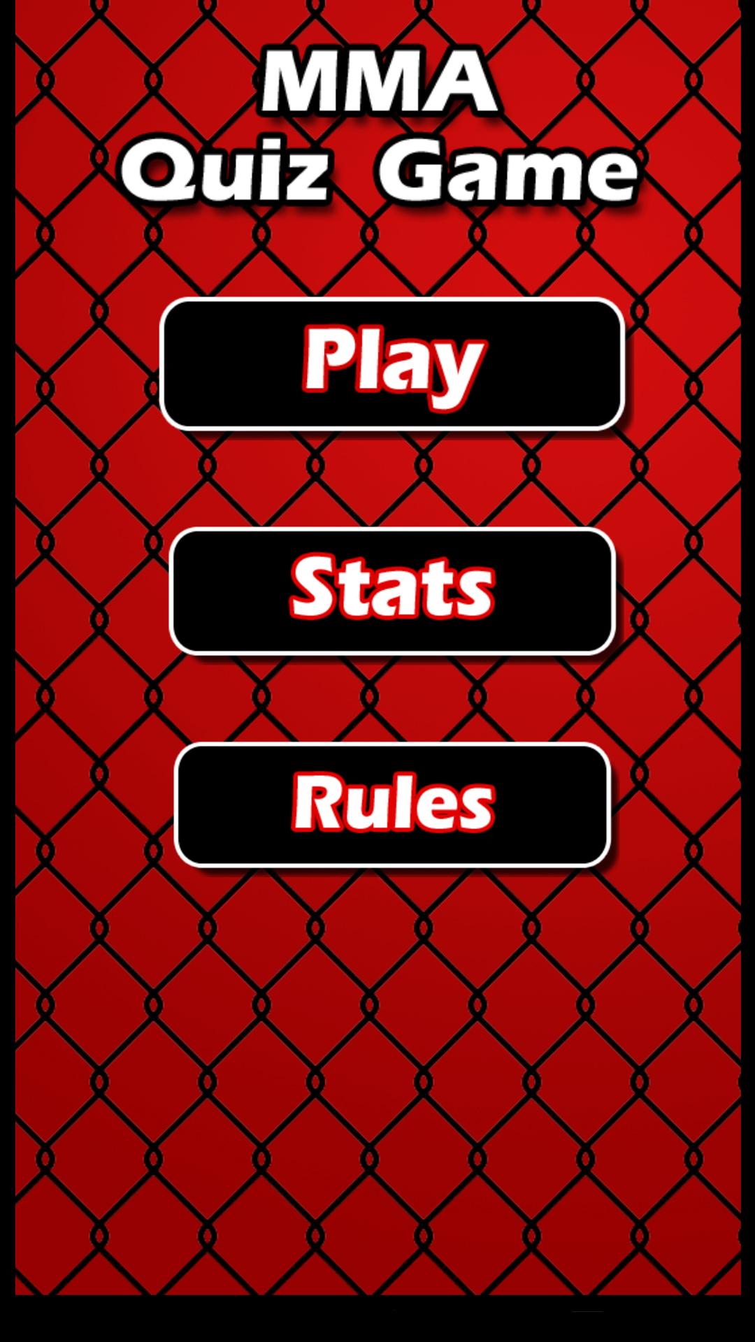 Android application MMA Quiz game screenshort