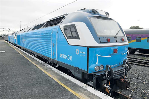 One of the new locomotives at the East London train station Picture: MARK ANDREWS