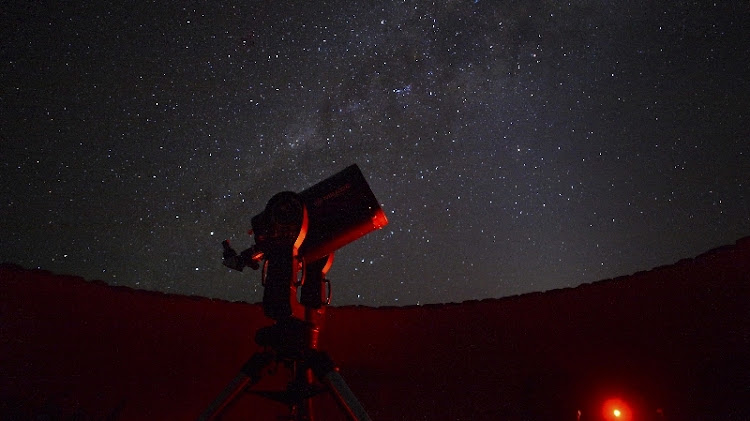 Telescope stargazing at andBeyond Sossusvlei.