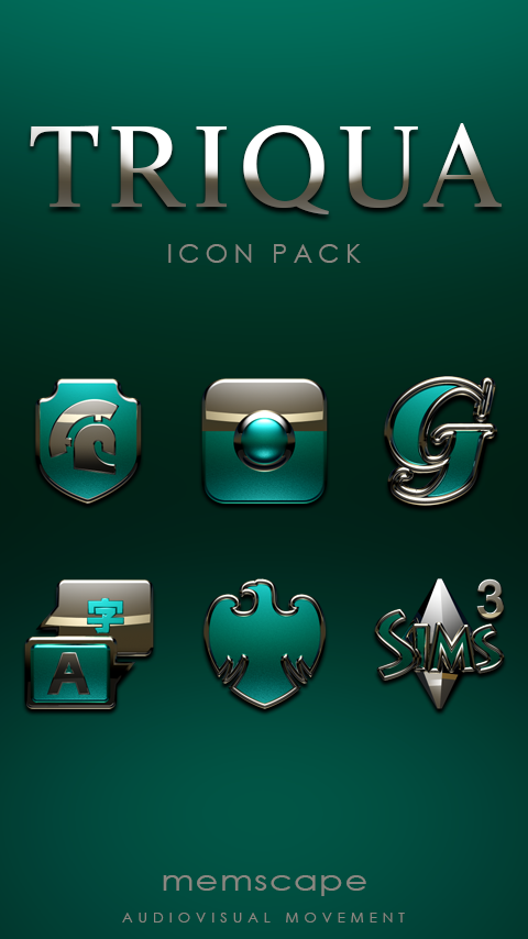 Android application TRIQUA Icon Pack screenshort