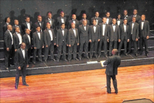 VOCALLY GIFTED: Voices of the Nation choir during the choral tribute to honour Professor Mzilikazi Khumalo on his 80th birthday celebrations in Joburg. PHOTO: ANTONIO MUCHAVE