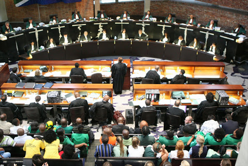 Inside the Constitutional court in Braamfontein on November 29, 2012 in Johannesburg, South Africa. ANC Bloemfontein members are challenging the election of the current committee lead by Free State Premier Ace Magashule.
