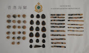 Hong Kong Customs have seized about 3.1kg of suspected cut rhino horn pieces with an estimated market value of about HK$620,000 (about R1-million) from a man who allegedly carried them through airport security checks at Beira and Johannesburg.
