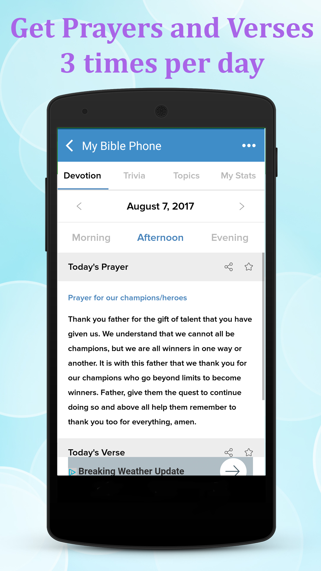 Android application My Bible Phone screenshort
