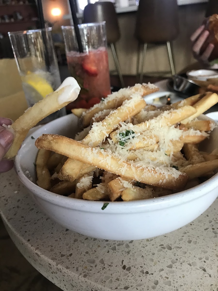 Parmesan Truffle Fries with Lemon Aioli