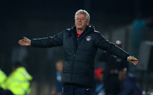 Kosta Papic of Chippa United during the Absa Premiership match between Maritzburg United and Chippa United at Harry Gwala Stadium on August 26, 2014 in Durban, South Africa.