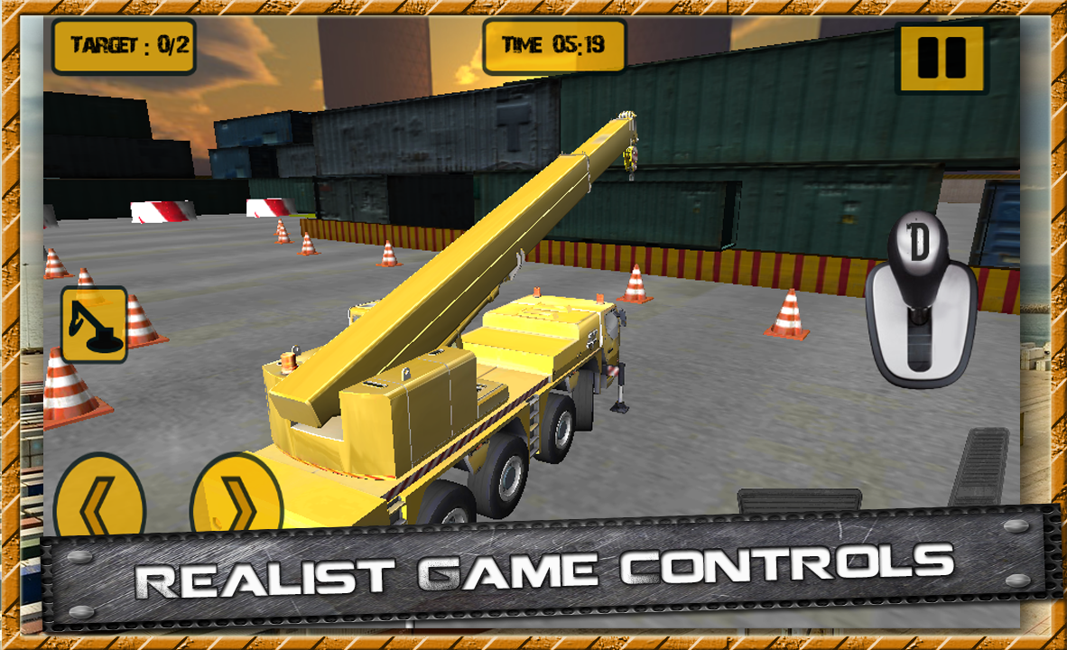 Android application Crane Driving Simulation screenshort