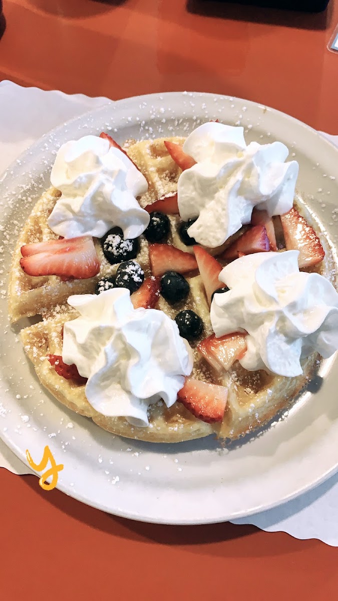 Gluten-Free Waffles at Good Friends Cafe