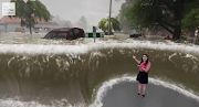 The Weather Channel's virtual reality studio.