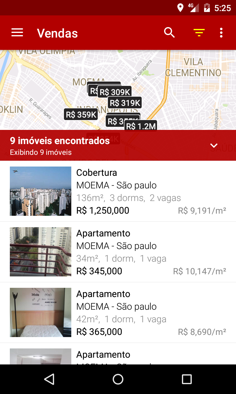 Android application SC Negócios screenshort