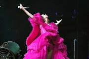 Beyoncé performs during the Global Citizen Festival: Mandela 100 at FNB Stadium on Sunday. 