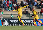 Nompumelelo Nyandeni of South Africa during the COSAFA Womens Championship match between South Africa and Madagascar at Wolfson Stadium on September 12, 2018 in Port Elizabeth, South Africa. 