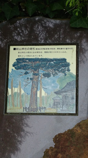 新山神社の○木の碑
