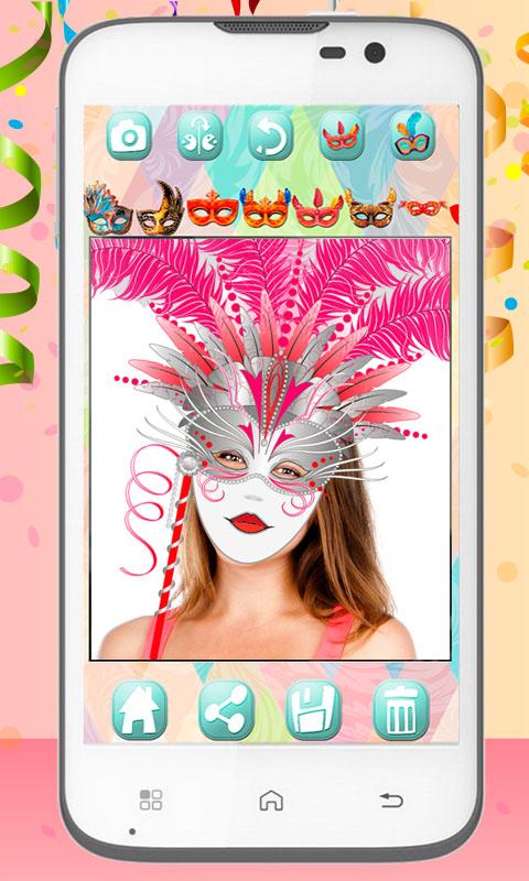 Android application Carnival masks photo editor screenshort