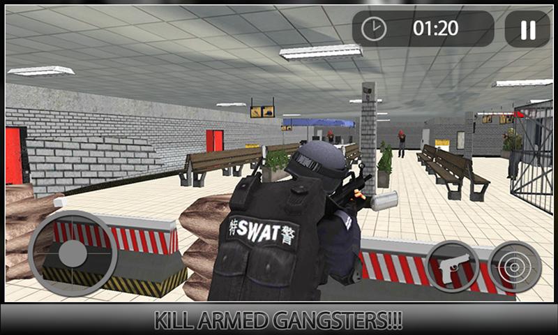 Android application Counter Swat Strike Team 3D screenshort