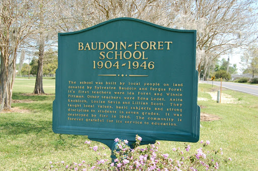 The school was built by local people on land donated by Sylvestre Baudoin and Fergus Foret. It's first teachers were Ida Foret and Winnie Pittman. Other teachers were Edna Ledet, Anita Knoblach,...