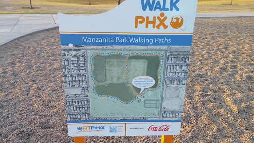 Manzanita Park Walk PHX Sign