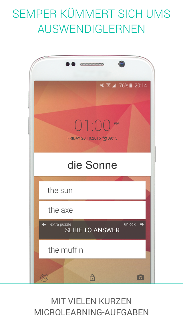 Android application Semper - Learn Vocabulary screenshort
