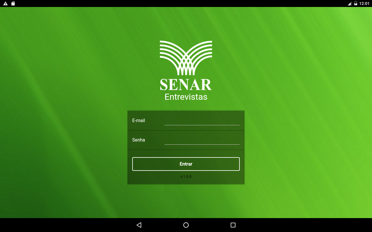 Android application SENAR ATeG Entrevistas Sandbox screenshort