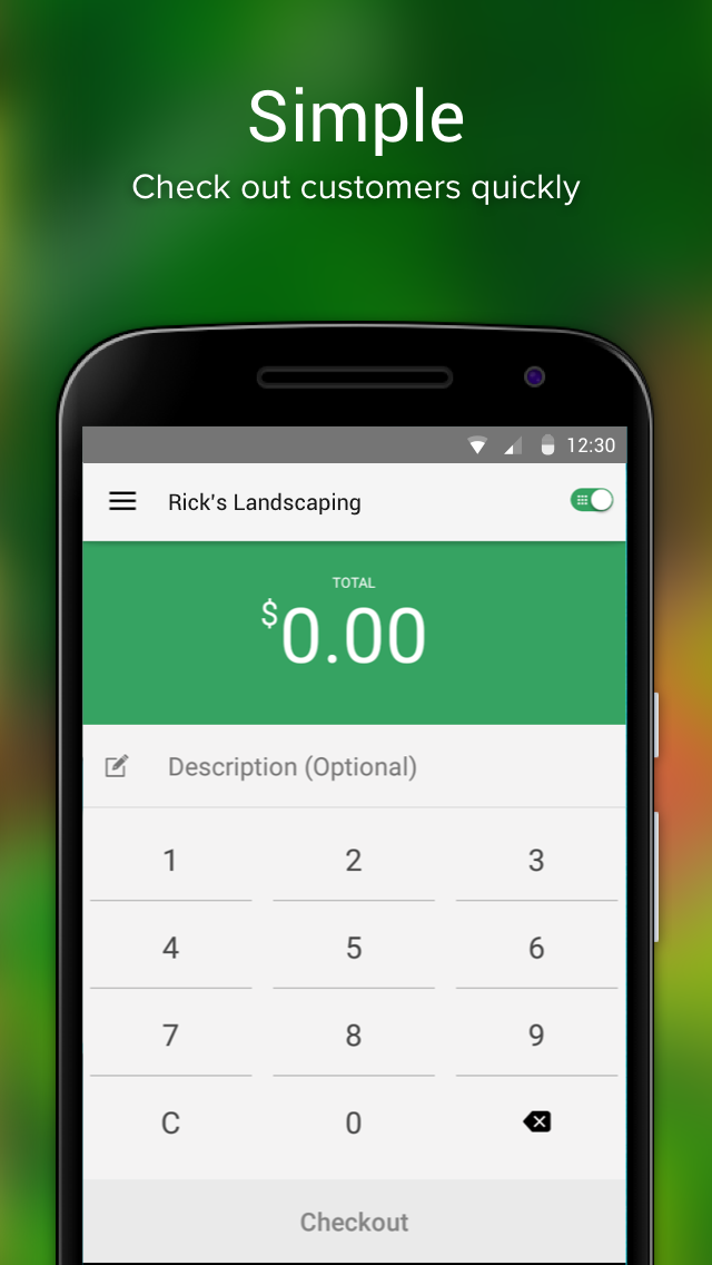 Android application WF Mobile Merchant with EMV screenshort