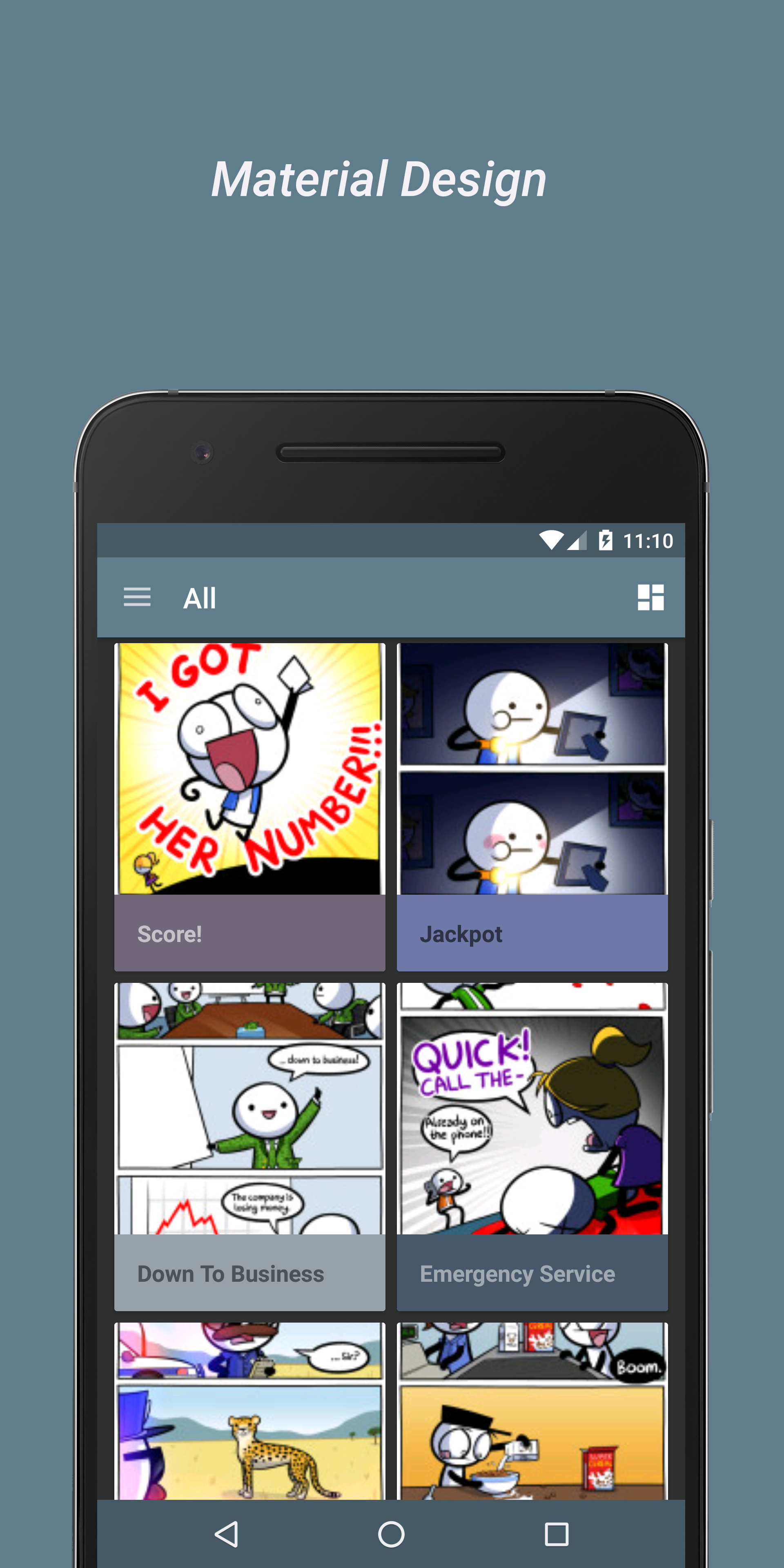 Android application Comicup -Loading Artist Client screenshort