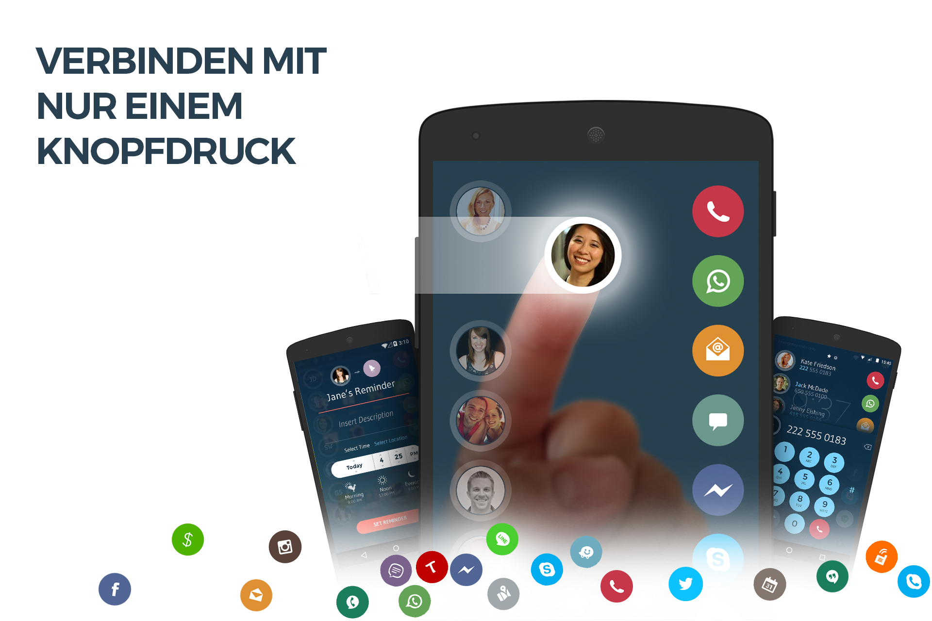 Android application Contacts, Phone Dialer & Caller ID: drupe screenshort