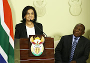 Shamila Batohi and President Cyril Ramaphosa.
