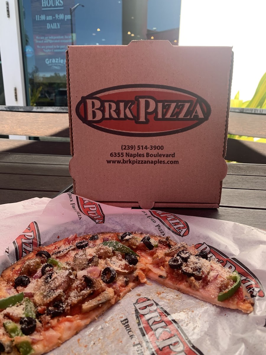 Gluten-Free at BRK Pizza, Brick Oven Pizza