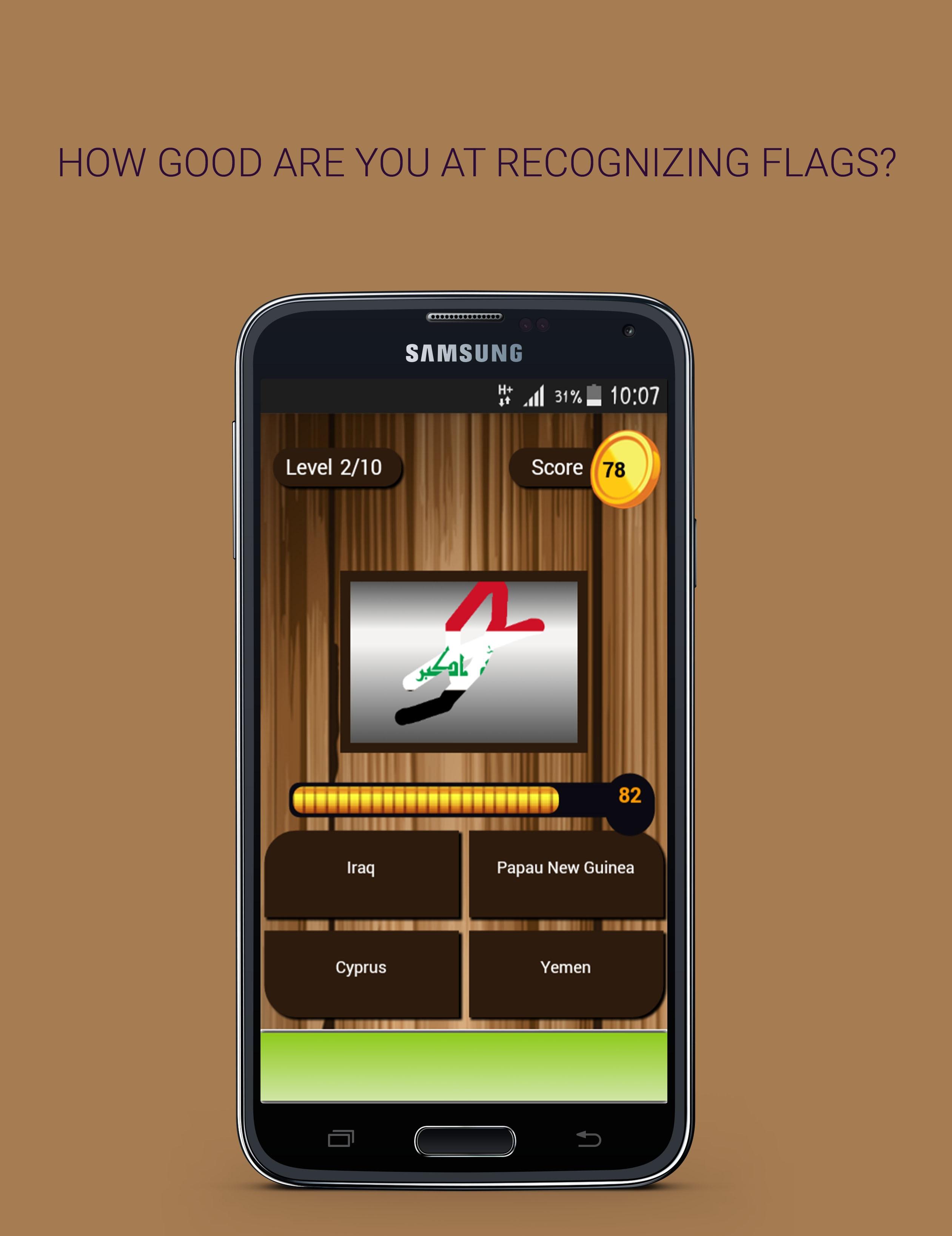 Android application Scratch Flags screenshort