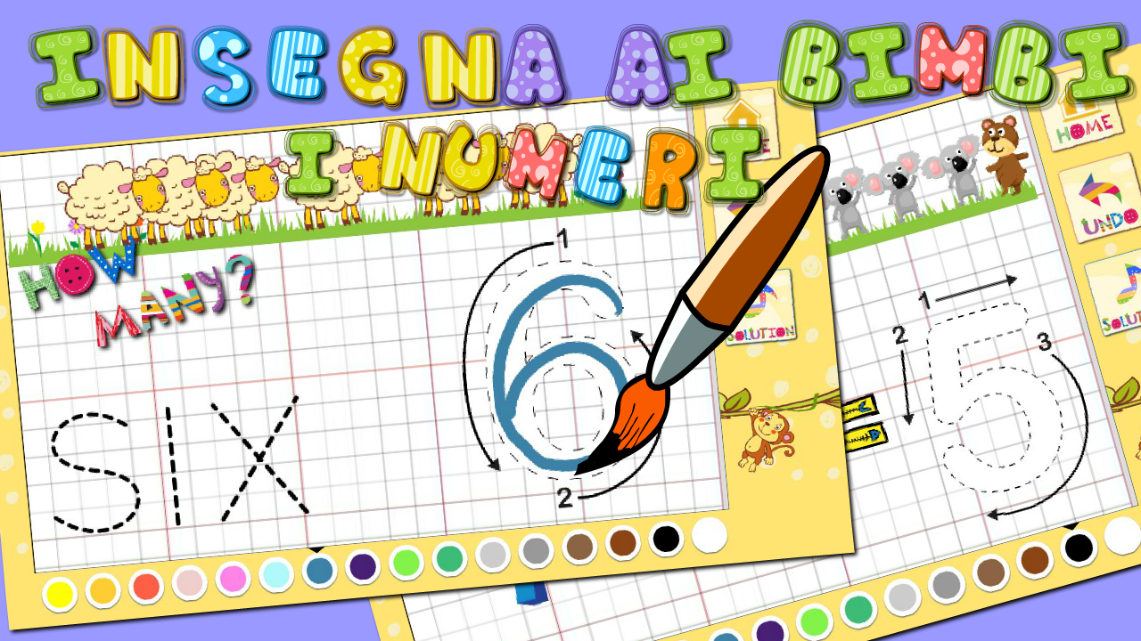 Android application 1+1 Learning math toddlers screenshort