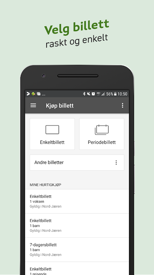 Kolumbus Billett (ny) — приложение на Android