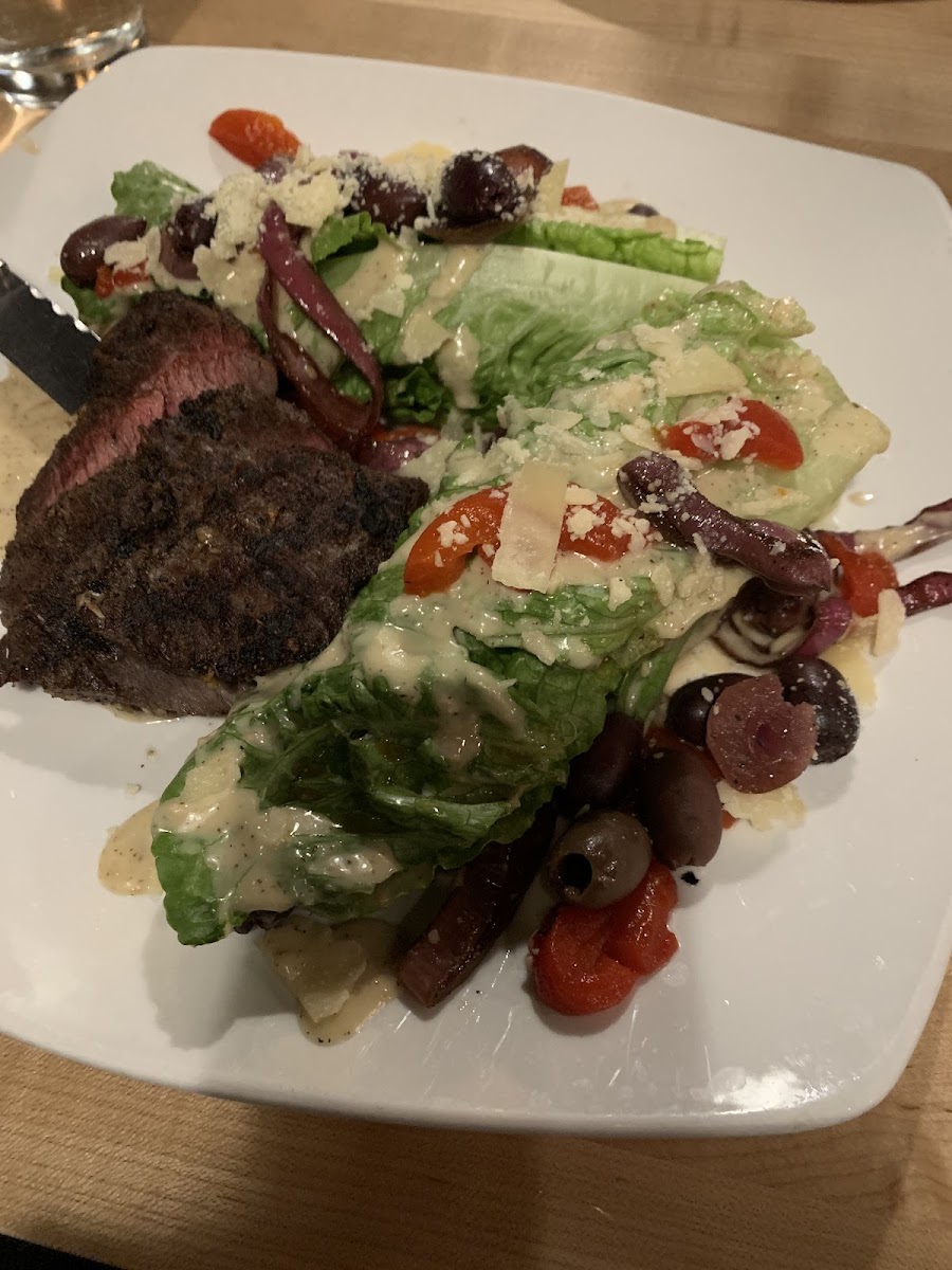 Flank steak salad