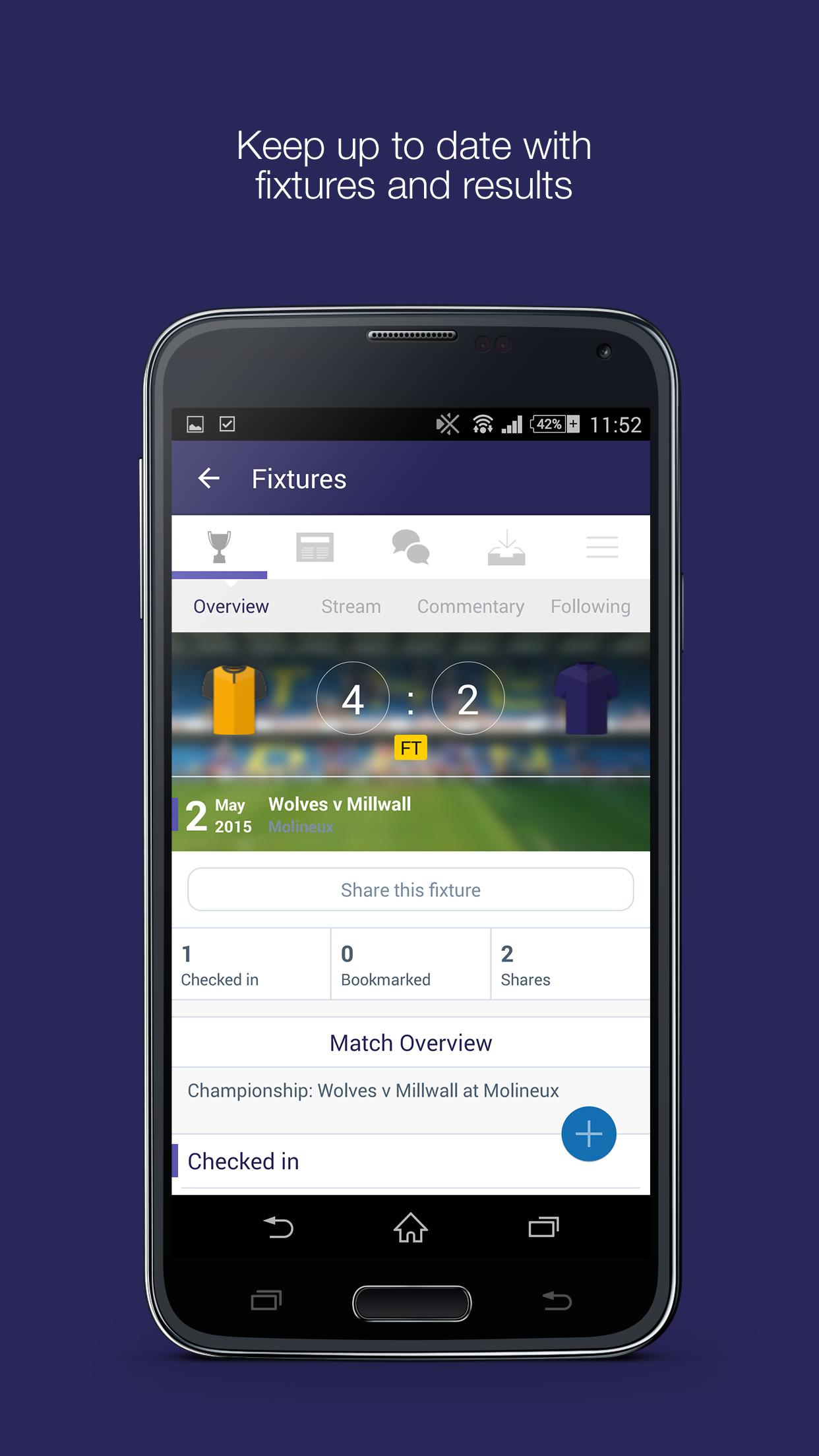 Android application Fan App for Millwall FC screenshort