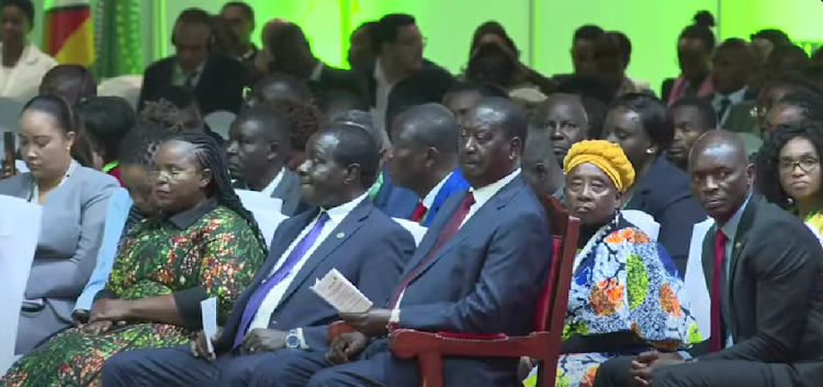 Azimio leader Raila Odinga at the Africa Fertiliser and Soil Health Summit in Nairobi on May 9, 2024.