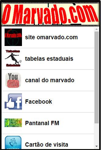 Android application O Marvado screenshort