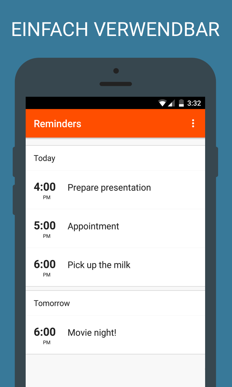Android application Atlas Reminder screenshort