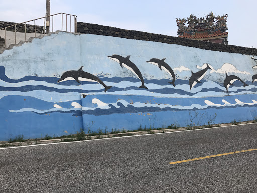 彩繪鯨魚群舞
