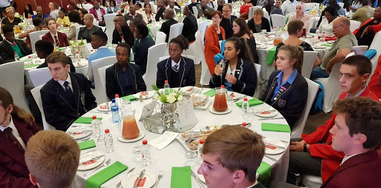 Top achievers from SA government schools attend a breakfast function on January 3 2019 with the basic education department top brass as they await their final exam marks for matric 2018.