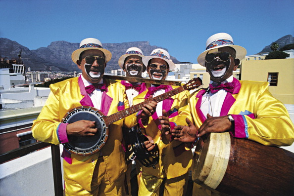 The Kaapse Klopse parade, or the Cape Town Minstrel Carnival, is an annual parade of colour, music and dance through the streets of Cape Town.