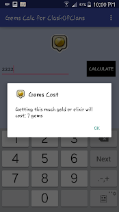 How to get Calc Gems Cheat Clash of Clans patch 1.0.5 apk for android