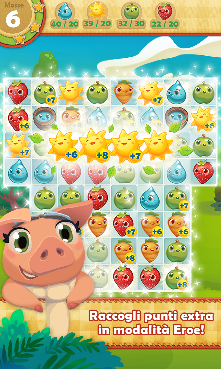 Android application Farm Heroes Saga screenshort