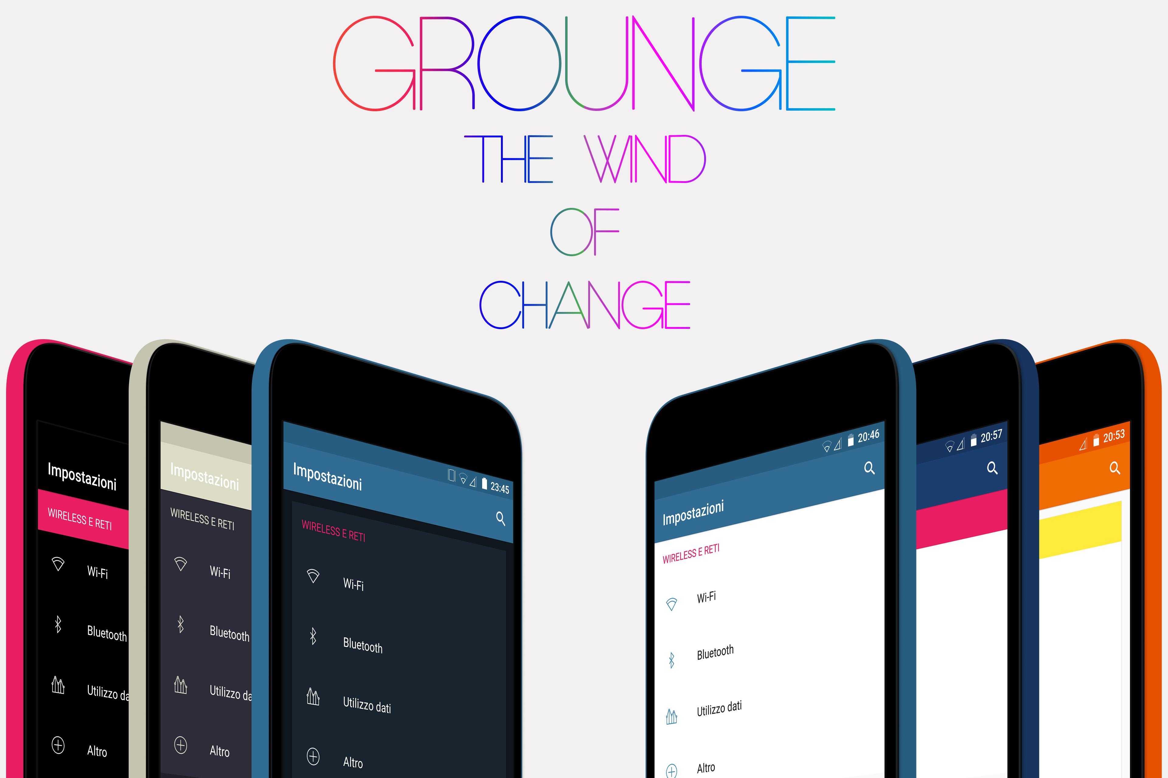 Android application Grounge - Layers Theme screenshort