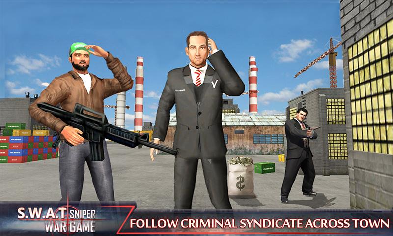 Android application SWAT Team Police Sniper Strike screenshort